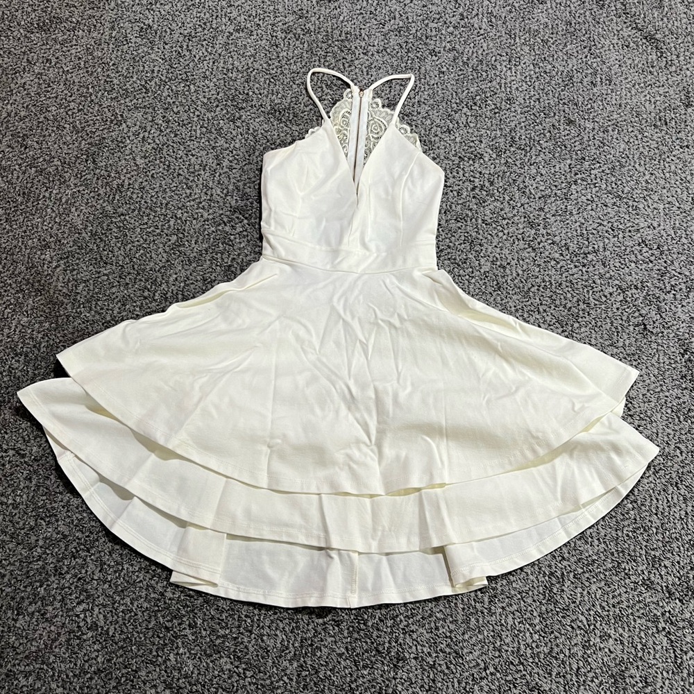 Windsor White Lace Mini Dress